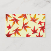 Visitenkarte für Herbst (Rückseite)