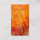 Visitenkarte für Herbst (Rückseite)