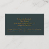 Visitenkarte für Hirsche (Rückseite)