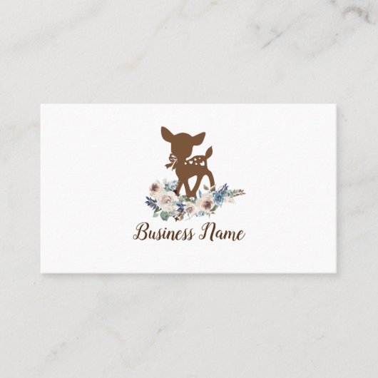 Visitenkarte für Hirsche Blume (Vorderseite)