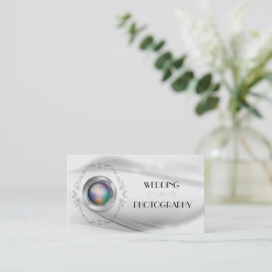 Visitenkarte für Hochzeitfotografen (Stehend Vorderseite)