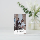 Visitenkarte für Hochzeitfotografen (Stehend Vorderseite)