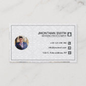 Visitenkarte für Hochzeitsfotografen (Rückseite)