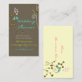 Visitenkarte für Hochzeitsplaner (Vorne/Hinten)