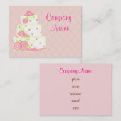 Visitenkarte für Hochzeitstorte (Vorne/Hinten)