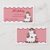 Visitenkarte für Hochzeitstorte (Vorne/Hinten)