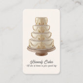 Visitenkarte für Hochzeitstorte/Bäckerei (Vorderseite)