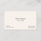 Visitenkarte für Hochzeitstorte/Bäckerei (Rückseite)