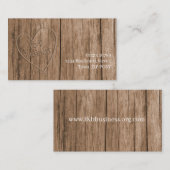Visitenkarte für Holzeffekte (Vorne/Hinten)