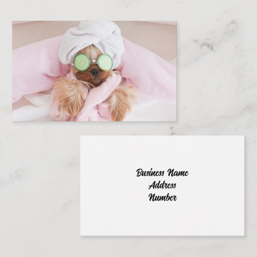 Visitenkarte für Hunde (Vorne/Hinten)