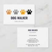 Visitenkarte für Hundeschlittengänger. (Vorne/Hinten)