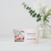 Visitenkarte für Ihr Foto Senior Care Services (Stehend Vorderseite)