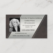 Visitenkarte für Ihre Fotos Portfolio Architecture (Rückseite)