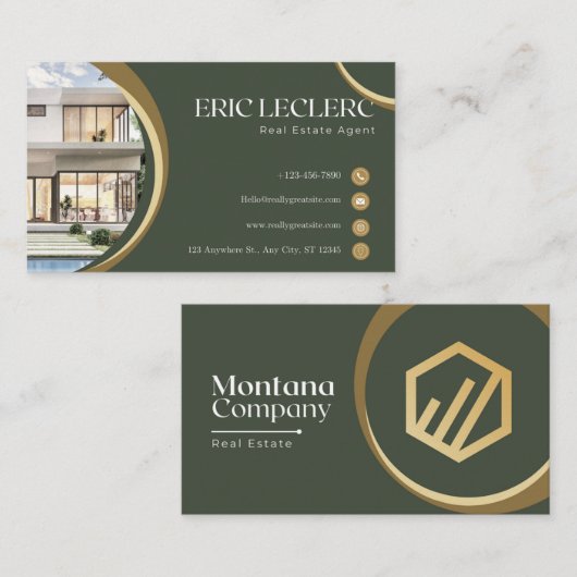 Visitenkarte für Immobilienhändler (Vorne/Hinten)