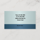 Visitenkarte für Ingenieurskunst- und Landschaftsa (Rückseite)