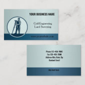 Visitenkarte für Ingenieurskunst- und Landschaftsa (Vorne/Hinten)