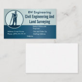 Visitenkarte für Ingenieurskunst- und Landschaftsa (Vorne/Hinten)