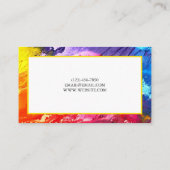 Visitenkarte für Innenausstattung und Außenbemalun (Rückseite)