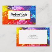 Visitenkarte für Innenausstattung und Außenbemalun (Vorne/Hinten)