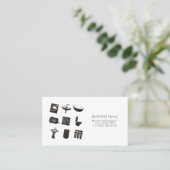 Visitenkarte für Installations-Service (Stehend Vorderseite)