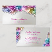 Visitenkarte für irisierende Kristalle (Vorne/Hinten)