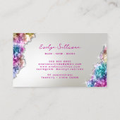 Visitenkarte für irisierende Kristalle (Rückseite)