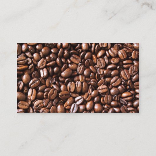 Visitenkarte für Kaffeebohnen (Rückseite)