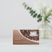 Visitenkarte für Kaffeebohnen (Stehend Vorderseite)