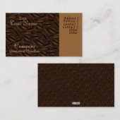 Visitenkarte für Kaffeebohnen (Vorne/Hinten)