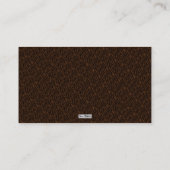 Visitenkarte für Kaffeebohnen (Rückseite)