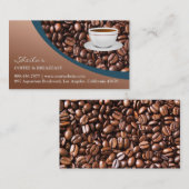 Visitenkarte für Kaffeebohnen (Vorne/Hinten)