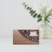 Visitenkarte für Kaffeebohnen (Stehend Vorderseite)