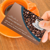 Visitenkarte für Kaffeebohnen