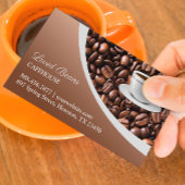 Visitenkarte für Kaffeebohnen