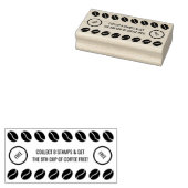 Visitenkarte für Kaffeebohnen Gummistempel (Stempel)