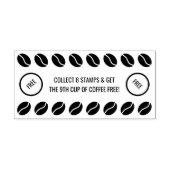 Visitenkarte für Kaffeebohnen Gummistempel (Prägung)