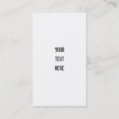 Visitenkarte für Kampfkunstlehrer (Rückseite)