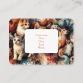 Visitenkarte für Katteriegemälde Telefonnummerkarte (Rückseite)