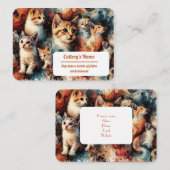 Visitenkarte für Katteriegemälde Telefonnummerkarte (Vorne/Hinten)