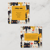 Visitenkarte für Katterien (Vorne/Hinten)