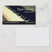 Visitenkarte für Keyboard Player (Vorne/Hinten)