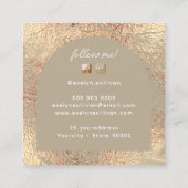 Visitenkarte für Khaki und Gold (Rückseite)