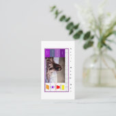 Visitenkarte für Kinder: Lass aus (Stehend Vorderseite)