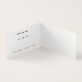 Visitenkarte für Kinder: Lass aus Visitenkarten (Innenseite)