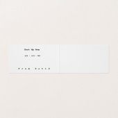 Visitenkarte für Kinder: Lass aus Visitenkarten (Innenseite Aufgefaltet)