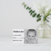 Visitenkarte für Kinderbetreuung (Stehend Vorderseite)