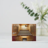 Visitenkarte für Kirchenmusiker - Organkonsole (Stehend Vorderseite)