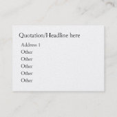 Visitenkarte für Kirchenmusiker - Organkonsole (Rückseite)