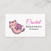 Visitenkarte für Kitten und Garnhäkelchen (Vorderseite)