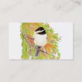 Visitenkarte für kleine Vogelkleidung (Rückseite)